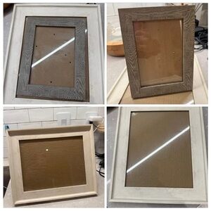 2 Wooden Picture Frames Neutral